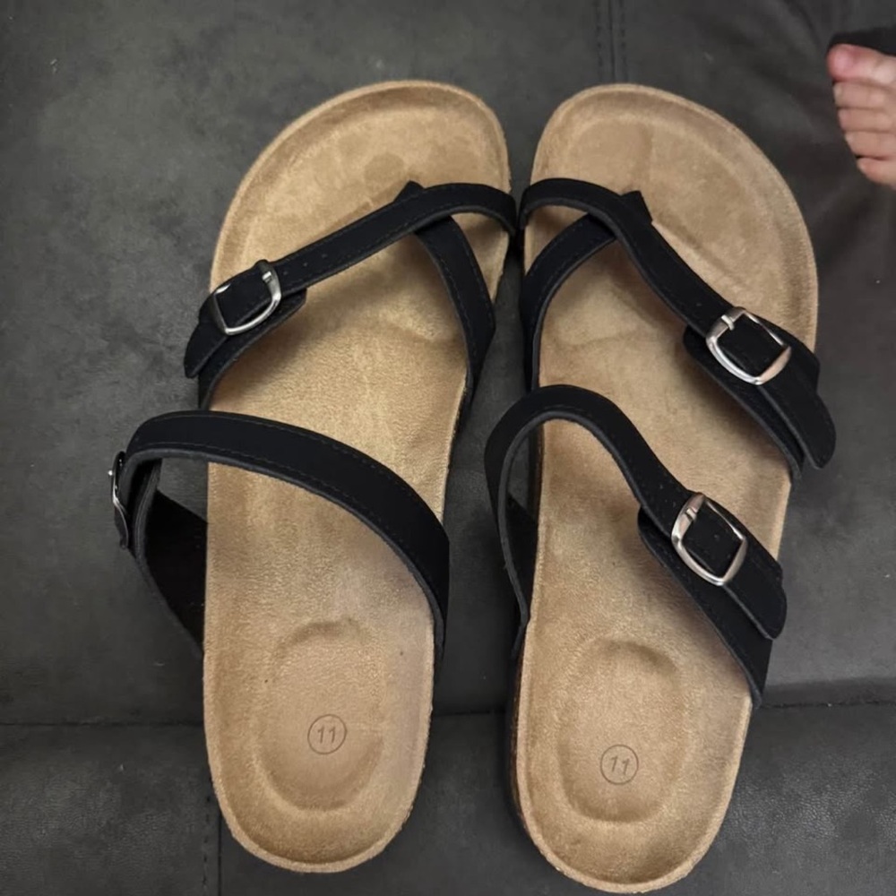 Black Strappy Sandals